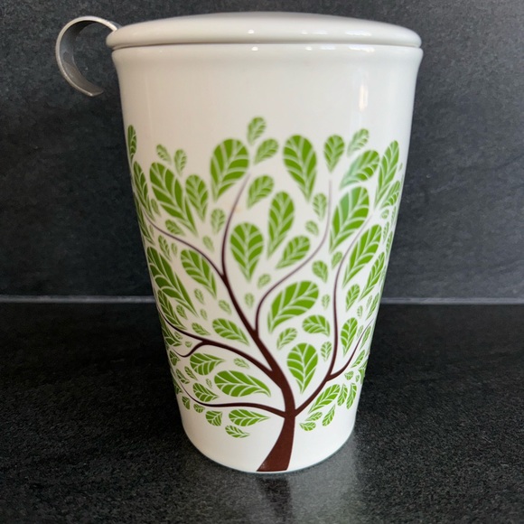 Tea Forte' Tree of Life Ceramic STEEPING CUP & INFUSER - Picture 3 of 10